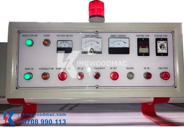 Bảng điều khiển máy ghép cao tần khổ 6m | Kingwoodmac