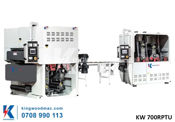 Cặp máy chà nhám thùng trên dưới 2 trục - KW 700RPTU | Kingwoodmac