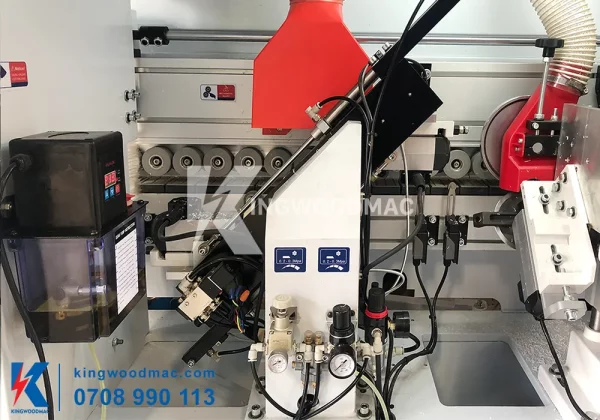Cụm cắt đầu đuôi máy dán cạnh thẳng nghiêng tự động | Kingwoodmac