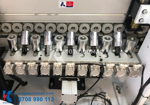 Rulo ép nẹp nghiêng máy dán cạnh thẳng nghiêng tự động | Kingwoodmac