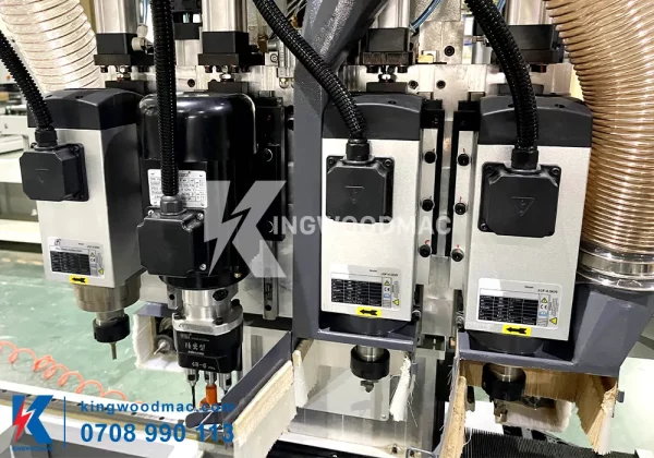 4 đầu gia công dọc máy khoan phay ổ khóa bản lề tay nắm cửa | Kingwoodmac