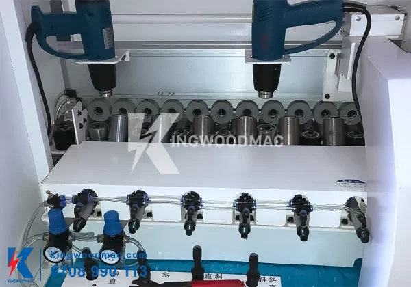 MÁY DÁN CẠNH NGHIÊNG 45 VÀ 90 ĐỘ - KWHC 4590 Cụm gia nhiệt máy dán cạnh nghiên 45 và 90 độ | Kingwoodmac