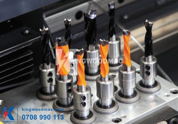 MÁY KHOAN 6 MẶT VÁN CNC - KW 612HZ Cụm khoan dưới máy khoan 6 mặt ván cnc | Kingwoodmac