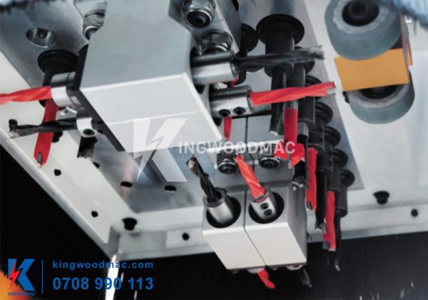 MÁY KHOAN 6 MẶT VÁN CNC - KW 612HZ Cụm khoan trên máy khoan 6 mặt ván cnc | Kingwoodmac