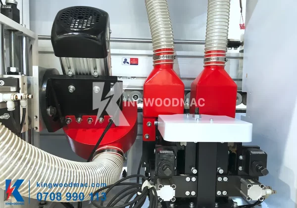 MÁY DÁN CẠNH THẲNG NGHIÊNG KHÔNG ĐƯỜNG LINE - COMBINE ARC12 Cụm phay sơ bộ máy dán cạnh thẳng nghiêng không đường line | Kingwoodmac