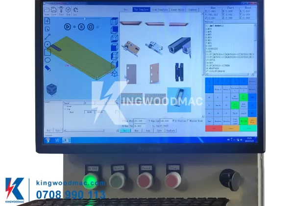 Màn hình điều khiển máy khoan phay ổ khóa bản lề tay nắm cửa | Kingwoodmac