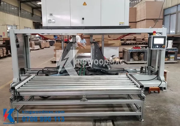 Bàn rulo hỗ trợ đưa phôi máy ráp khung cabinet cao tần tự động | Kingwoodmac