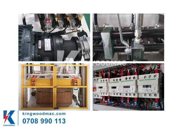Các thiết bị trên máy ép cong cao tần gỗ solid | Kingwoodmac