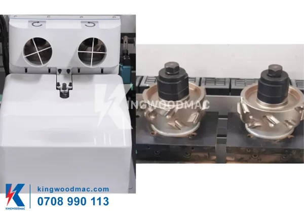 Cụm phay sơ bộ máy dán cạnh thẳng tự động laser | Kingwoodmac