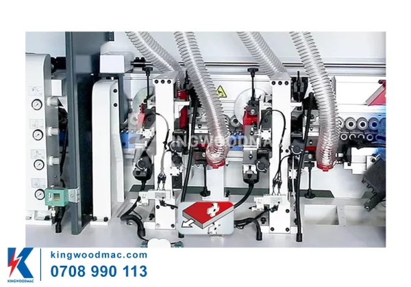 Cụm xén trên dưới máy dán cạnh thẳng tự động laser | Kingwoodmac
