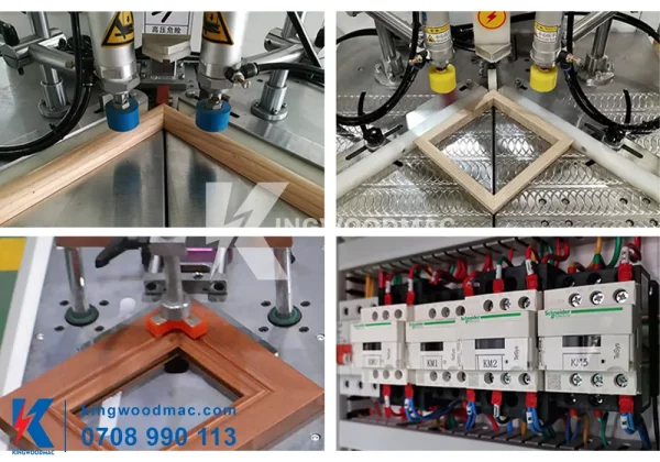 Máy ghép cao tần 1 góc | Kingwoodmac