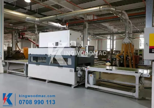 Máy ghép cao tần khung cửa gỗ solid | Kingwoodmac