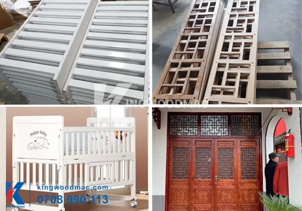 Sản phẩm máy ép khung cửa tự động cao tần | Kingwoodmac