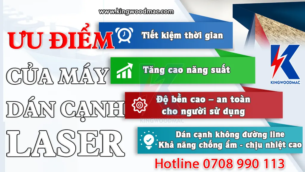 ƯU ĐIỂM MÁY DÁN CẠNH SỬ DỤNG CÔNG NGHỆ LASER