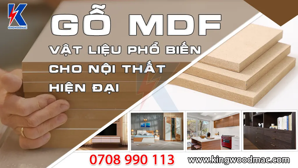 Gỗ MDF - vật liệu phổ biến cho nội thất hiện đại