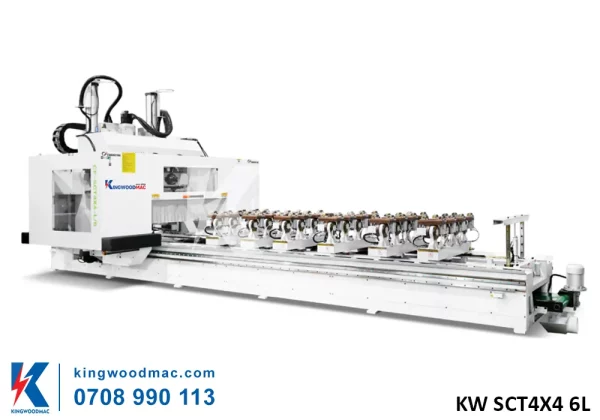 Máy phay mộng âm dương cnc 4 trục kẹp xoay 180 độ| kingwoodmac