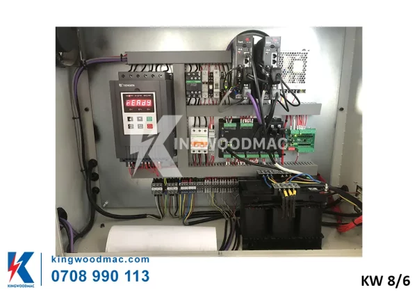 Tủ điện máy cưa cắt khuyết tật tự động| Kingwoodmac