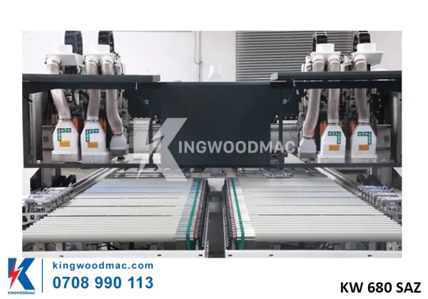 Cụm khoan máy khoan CNC 6 mặt bàn làm việc đôi| Kingwoodmac