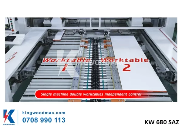 Bàn làm việc đôi máy khoan CNC 6 mặt bàn làm việc đôi| Kingwoodmac