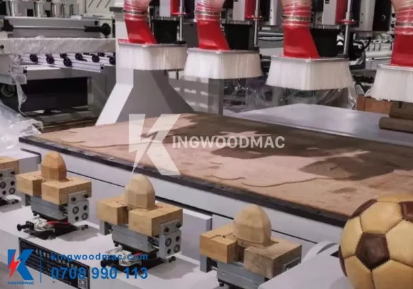 CHI TIẾT MÁY CNC TRUNG TÂM 4 ĐẦU THAY DAO TỰ ĐỘNG - KWHW-5AXIS-ATC4