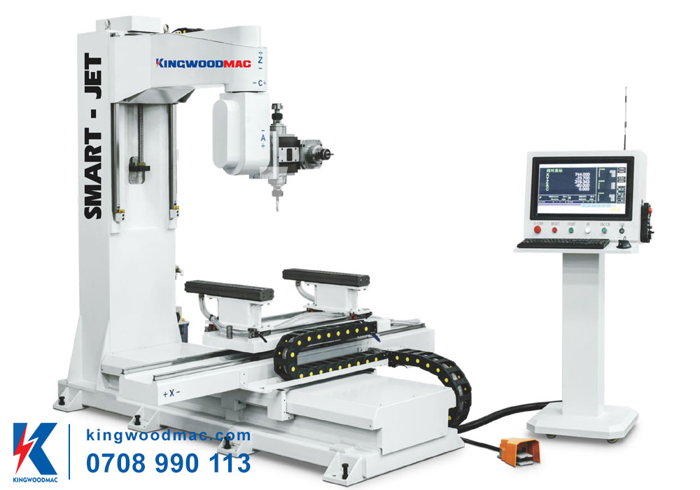 MÁY CNC 3D 5 TRỤC 4 DAO BÀN ĐƠN - SMART JET