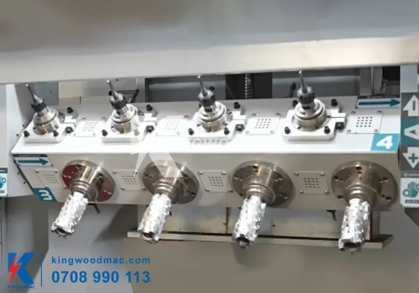 MÁY PHAY CNC 16 TRỤC DAO KẸP CHỐNG TÂM VÀ KẸP LẬT PHÔI - KW T4X4 2TL ĐẦU GIA CÔNG MÁY PHAY CNC 16 TRỤC DAO KẸP CHỐNG TÂM VÀ KẸP LẬT PHÔI