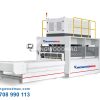 Máy ghép ván cao tần băng tải khổ 5m2