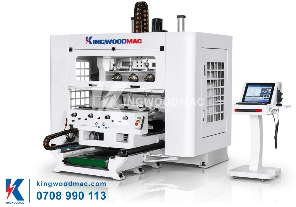 Máy phay cnc 4 trục 16 dao kẹp xoay 360 độ