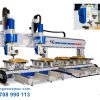 MÁY CNC 5 TRỤC 2 ĐẦU 3D LÀM VIỆC ĐỒNG THỜI 2 BÀN KÉP - TWIN 52 Máy CNC 5 trục 2 đầu - TWIN 52
