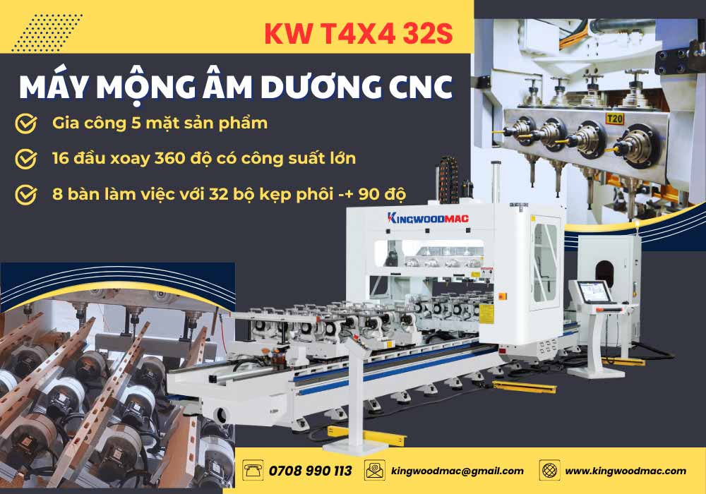 Máy làm mộng âm dương CNC