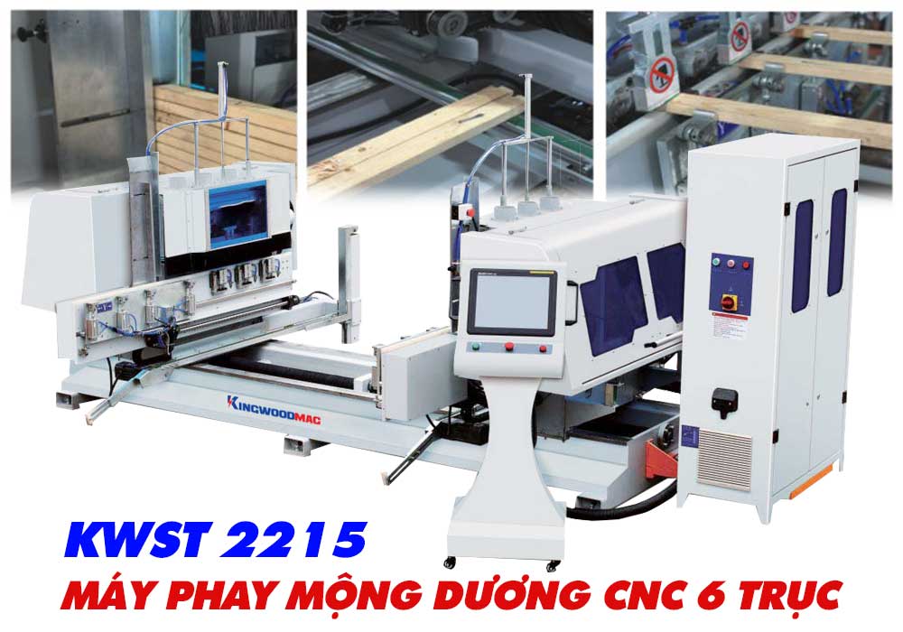 Máy phay mộng dương 6 trục KWST 2215