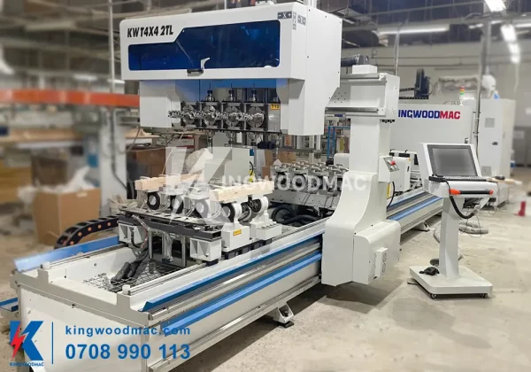 MÁY PHAY CNC 16 TRỤC DAO KẸP CHỐNG TÂM VÀ KẸP LẬT PHÔI – KW T4X4 2TL