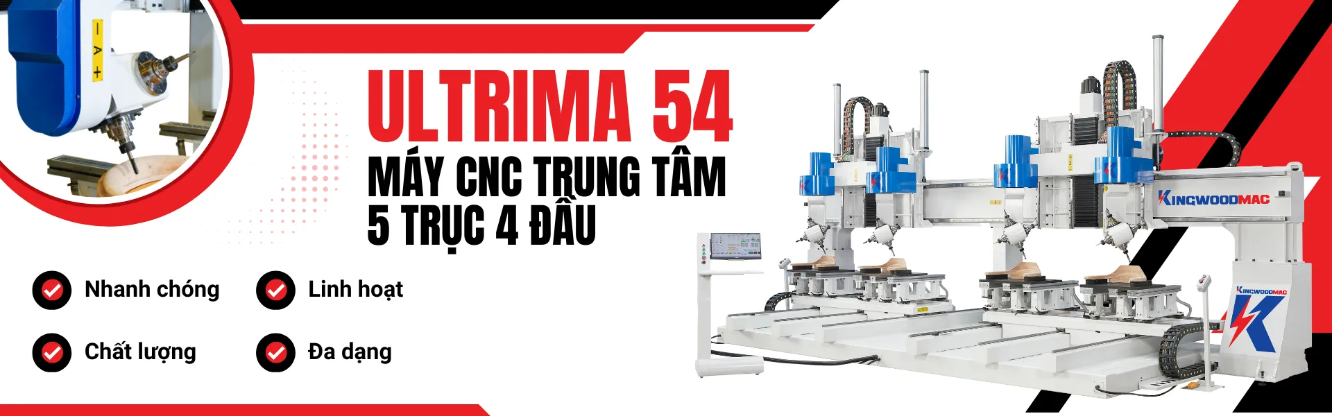 Baner website máy cnc gia công trung tâm 5 trục 4 đầu