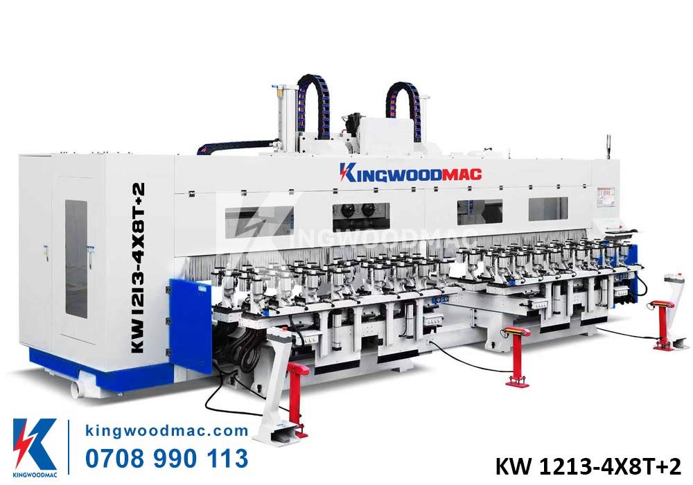 Máy phay mộng âm dương CNC gia công 5 mặt - KW 1213-4X8T+2
