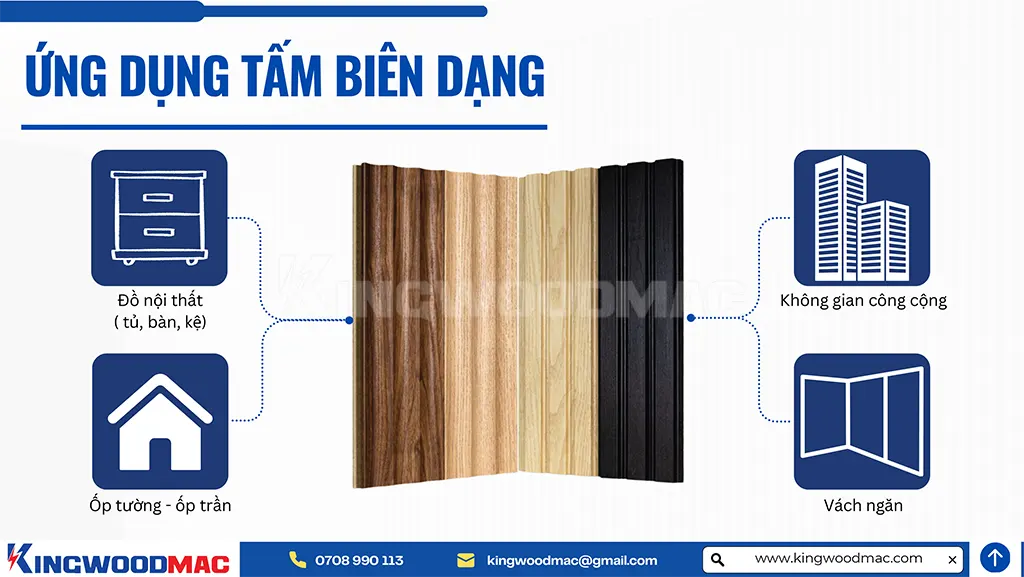 ỨNG DỤNG TẤM BIÊN DẠNG