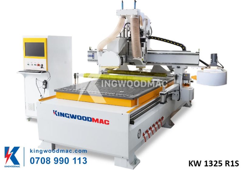 MÁY CNC ROUTER 1 ĐẦU ATC TRỤC LƯỠI CƯA ĐA HƯỚNG - KW 1325 R1S