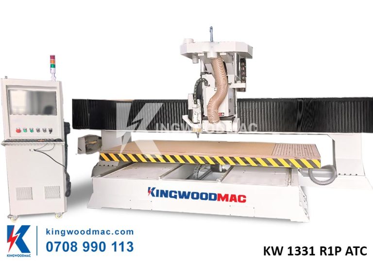 MÁY CNC ROUTER THAY DAO TỰ ĐỘNG TÍCH HỢP TRỤC BÀO XOAY 180 ĐỘ - KW 1331 ...