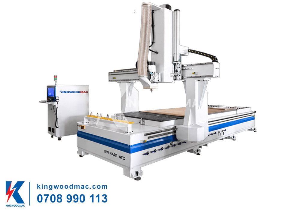 Máy CNC 4 trục thay dao tự động