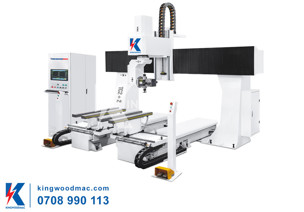 Máy cnc 5 trục 4 đầu dao tải nặng