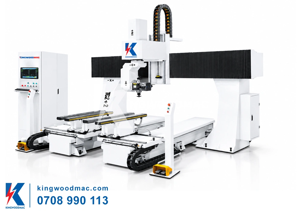 Máy cnc 5 trục 4 đầu dao tải nặng