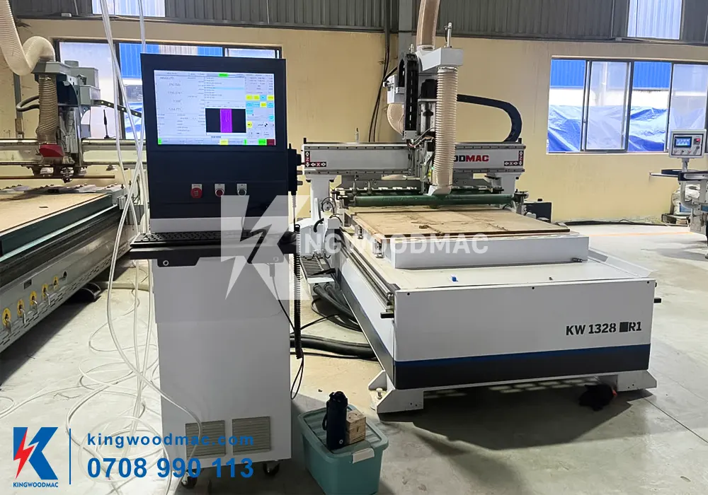 MÁY PHAY CNC ROUTER 1 ĐẦU ĐA NĂNG - KW 1328 SR1 Bàn giao máy phay cnc router 1 đầu đa năng
