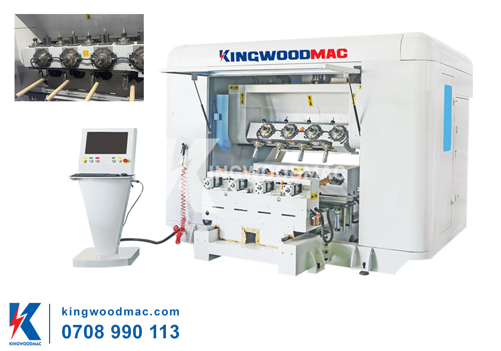 Máy phay tiện cnc 16 đầu dao 1 bàn