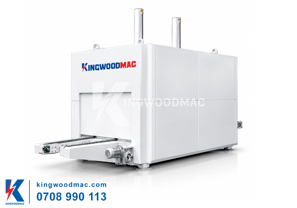 máy ép nóng sóng viba 50 tấn KW 1224x50T ép cửa gỗ công nghiệp